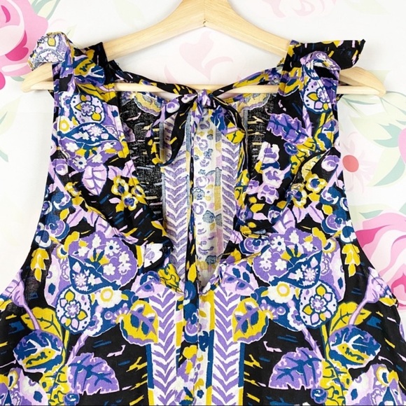 NEW Free People Summer in Tulum Dark Tunic Floral Top XS - Picture 8 of 12